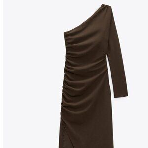 Zara off the shoulder midi dress